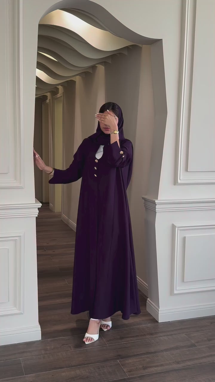 NR Luxury Premium Color Abaya | Elegant Arabic Style | Handcrafted Embroidery Abaya